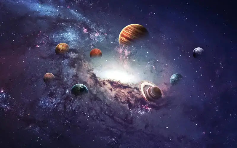 Solar System Space Canvas Wall Art Poster – HD Print Décor Canvas Wall Art Qst