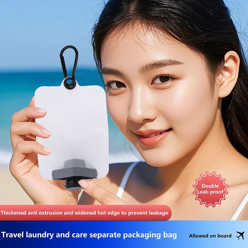Reusable Travel Squeeze Bottles for Shampoo & Toiletries Travel Squeeze Bottles Qme