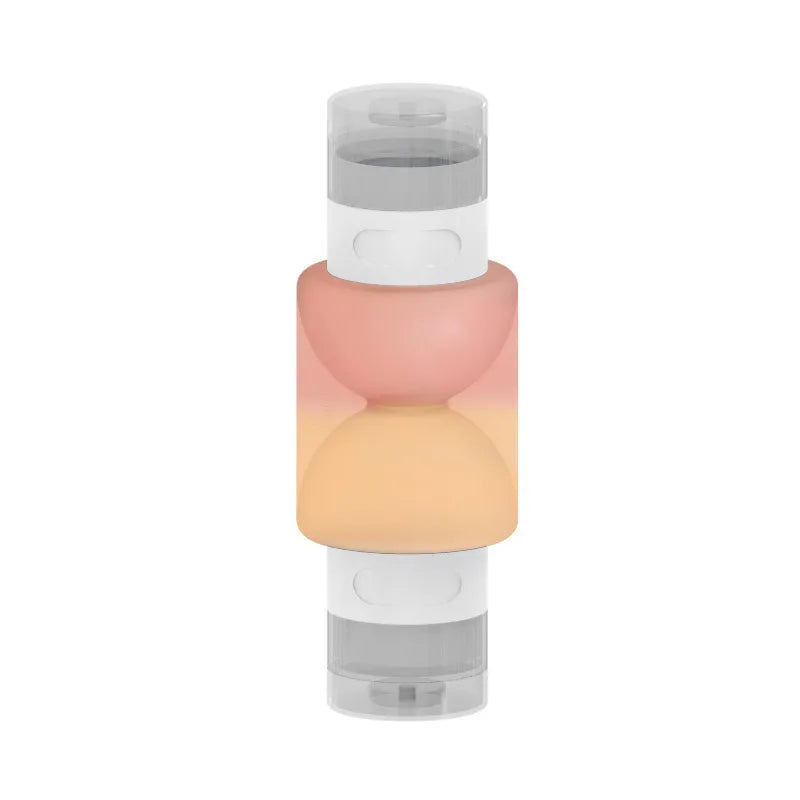 Silicone Travel Dispenser Bottle – Leak-Proof & TSA Approved Travel Dispenser Bottle Qme orange red