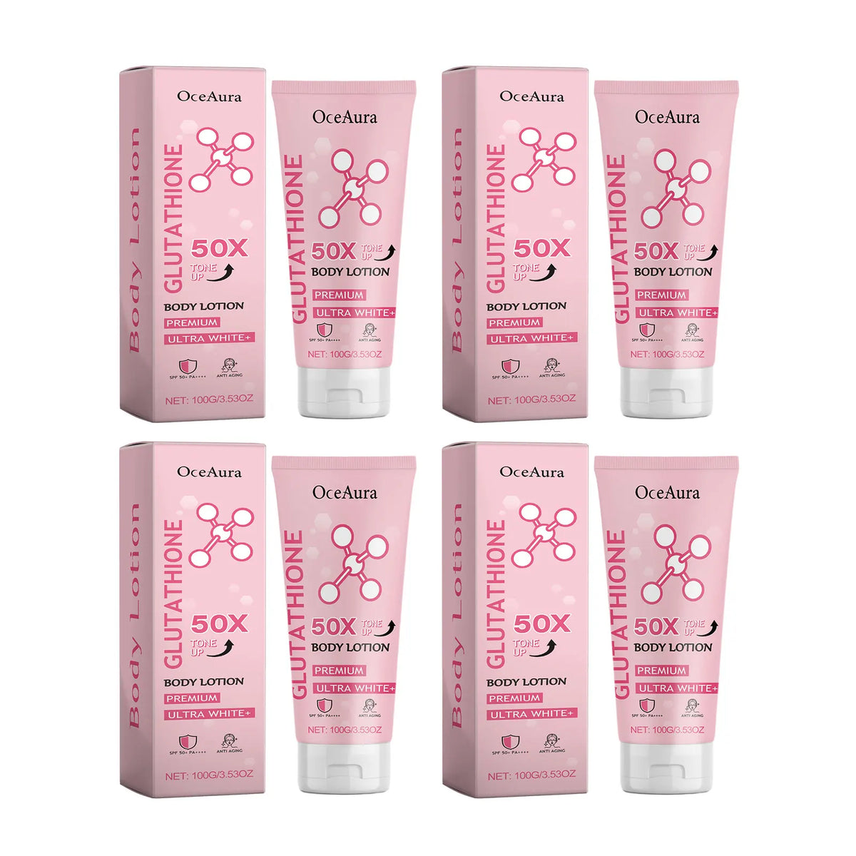 OceAura Brightening Body Lotion – Even Tone & Moisturizer Body Brightening Lotion Qst 400g boxed