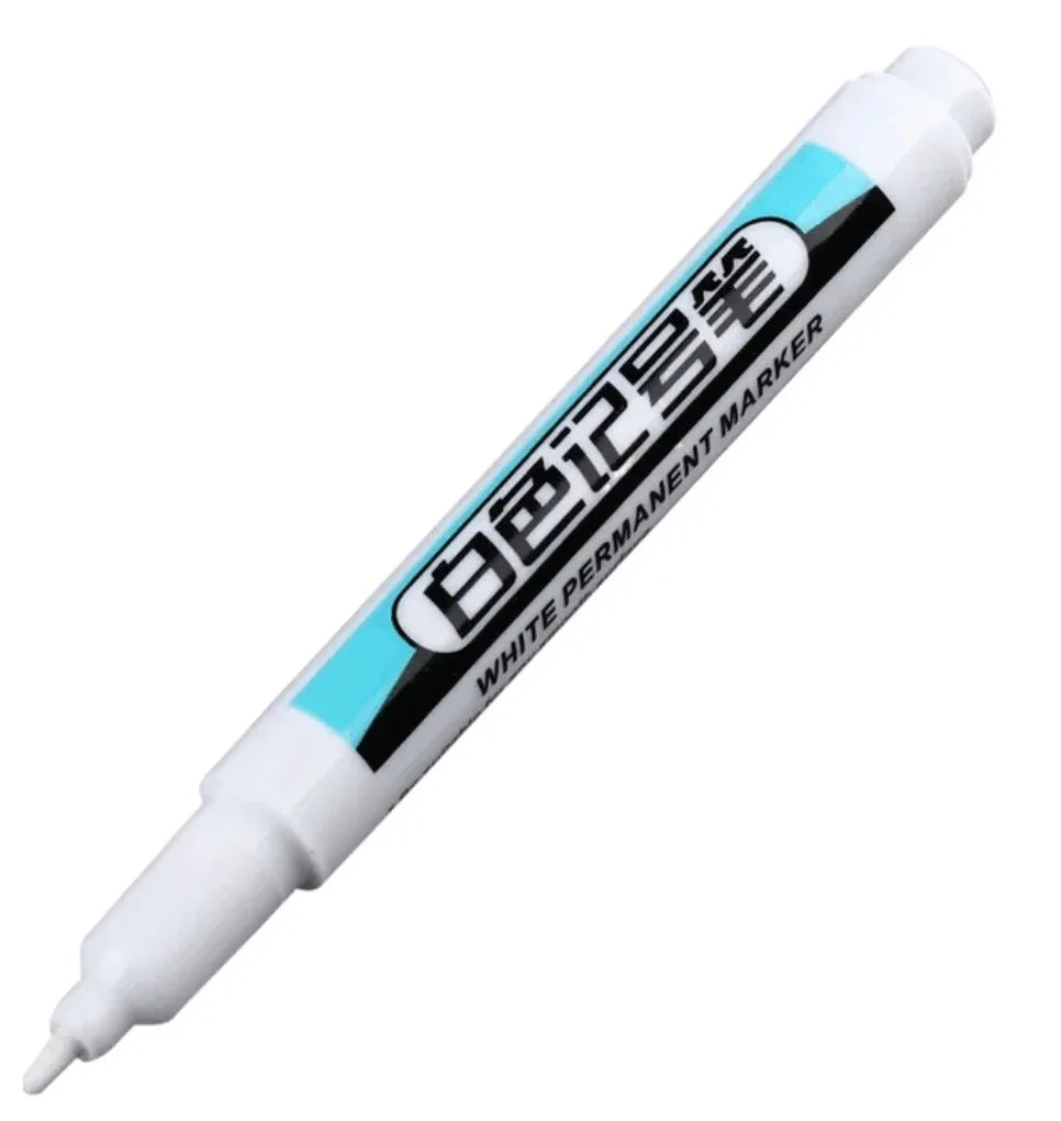 White Permanent Paint Marker Pens | 0.7mm Waterproof Tip Paint Marker Pens Qme 1Pcs-1.0 mm