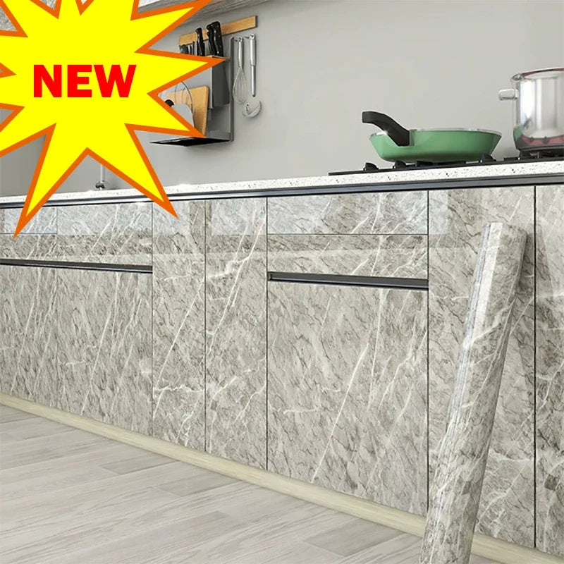 Peel & Stick Kitchen Wallpaper Sticker – Waterproof PVC Liner Peel & Stick Wallpaper Qme 3 55cmX10m