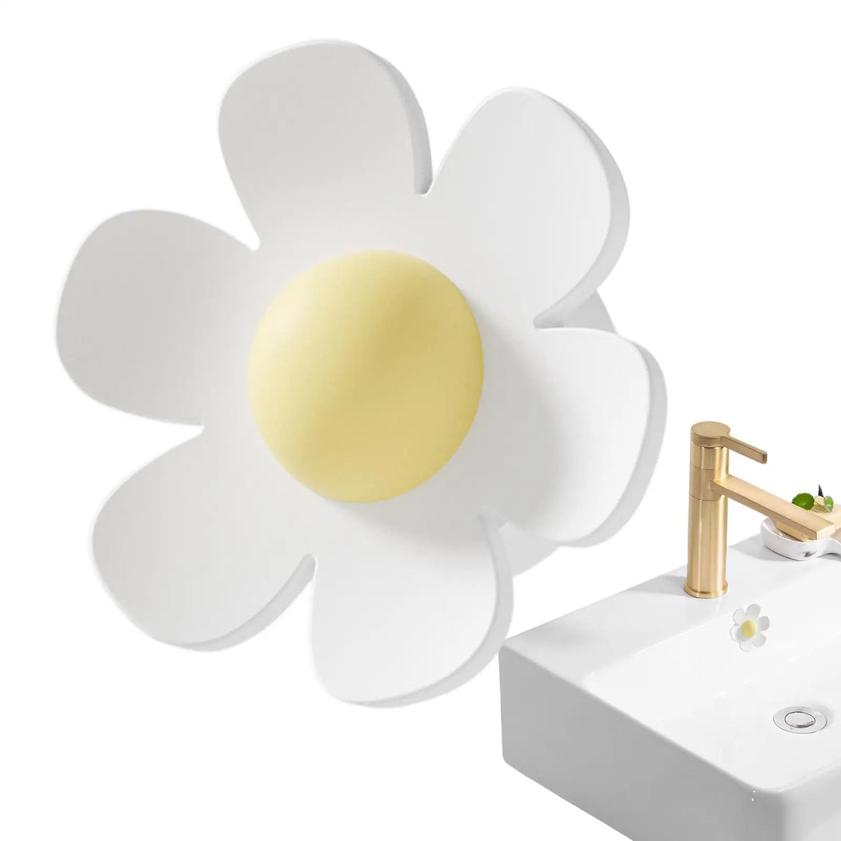 Flower Silicone Sink Overflow Ring – Basin Trim Cover Plug Sink Overflow Ring Qst