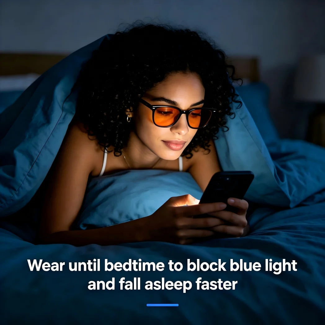 VOPHA S70 99.9% Blue Light Blocking Glasses – Orange Unisex Blue Light Glasses Qst