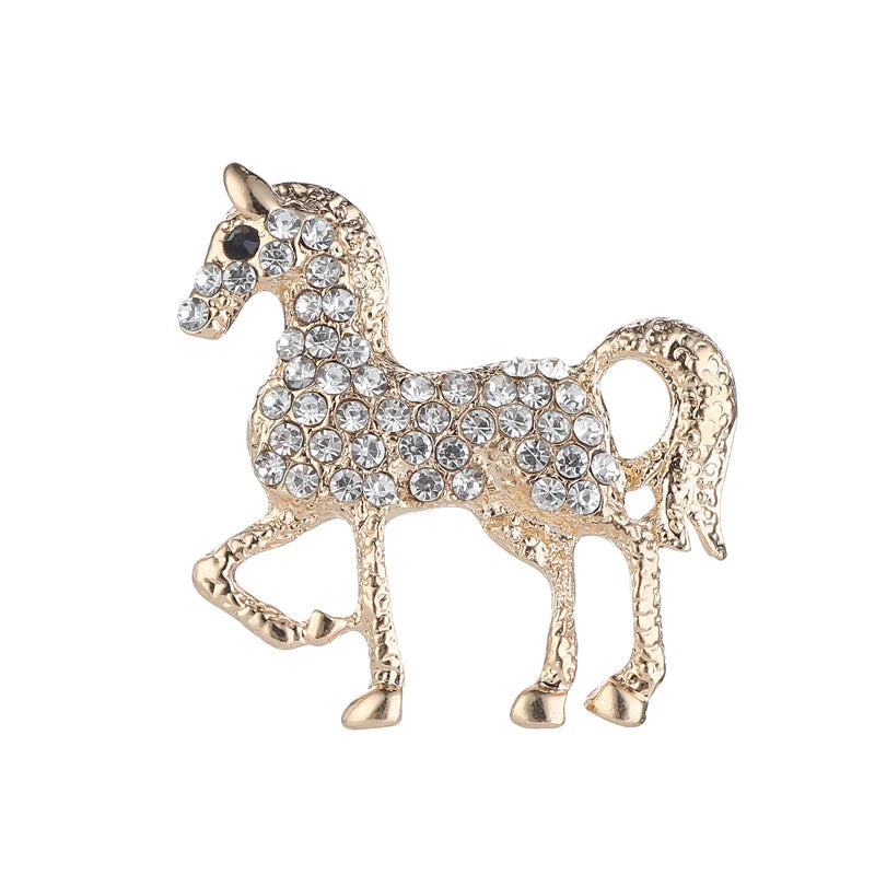 Zodiac Horse Kitten Brooch – Alloy Animal Corsage Pin Animal Brooch Pin Qst A3