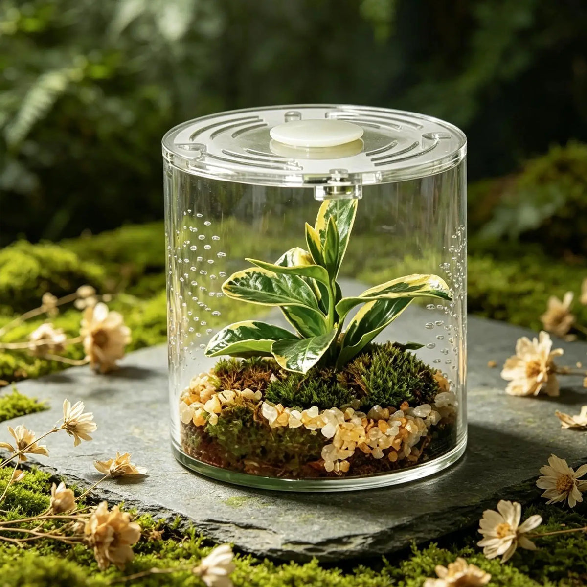 Clear Acrylic Tarantula Enclosure – Escape-Proof Ventilated Terrarium Invertebrate Terrarium Qme