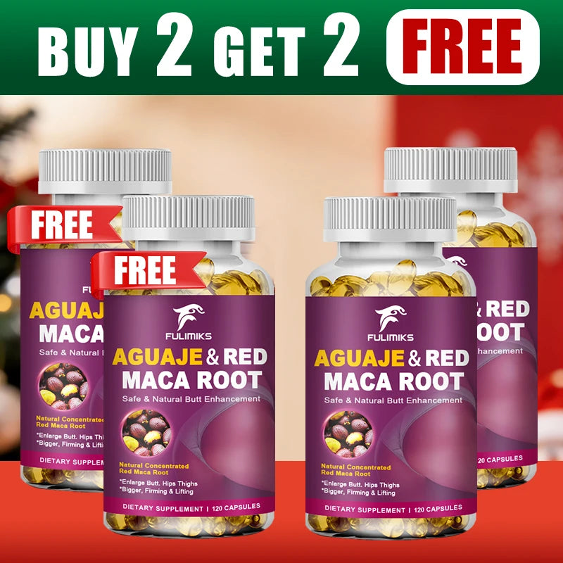 Aguaje & Red Maca Root Capsules – Hormone Balance & Vitality Herbal Supplement Qst