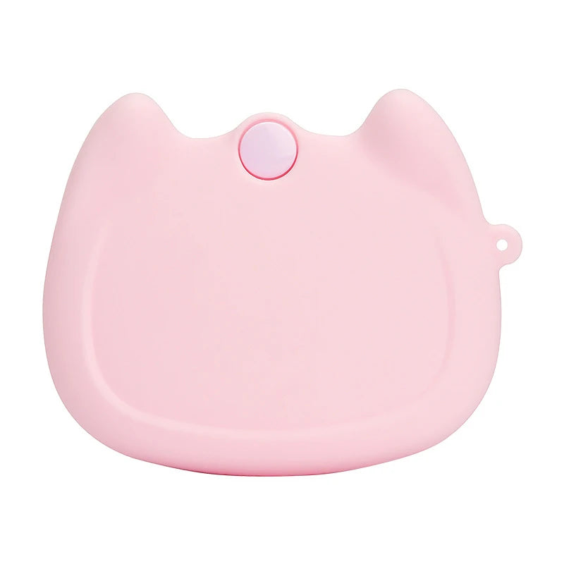 Silicone Retainer & Denture Case with Vent Holes | Portable Dental Storage Case Qst Pink
