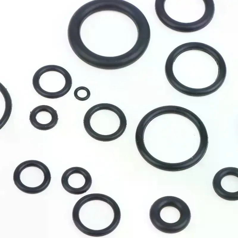 225-Piece Rubber O-Ring Kit – Oil & Water Resistant Multi-Size Seals O-Ring Seal Kit Qme