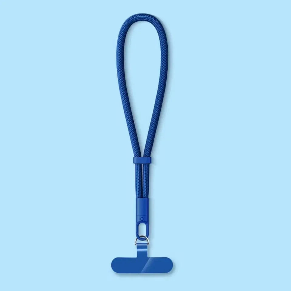 Universal Phone Lanyard Clip – Anti-Drop 360° Wrist Strap Phone Lanyard Clip Qme Blue Set