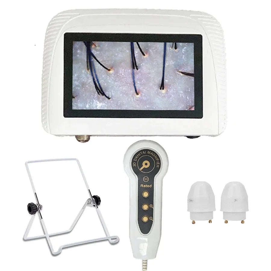 5" Scalp & Skin Analyzer 50X/200X LCD Hair Follicle Detector Scalp & Skin Analyzer Qst