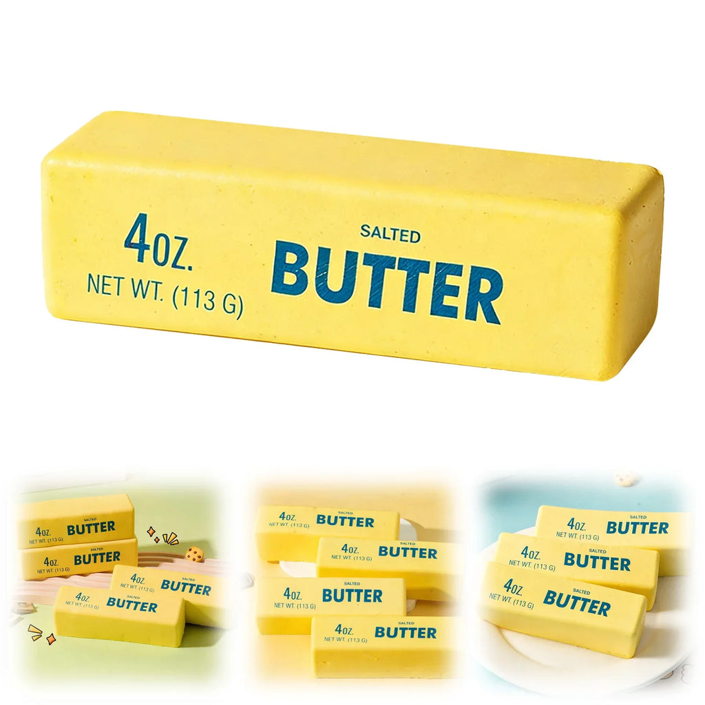 Butter Stick Squishy Fidget Toy – Elastic Cheese Squeeze Squishy Fidget Toy Qme