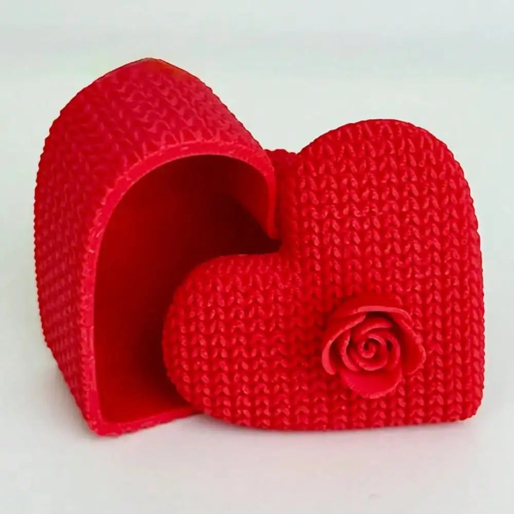 3D Printed Flower Lid Love Storage Box – Ring & Gift Box Decorative Storage Box Qme