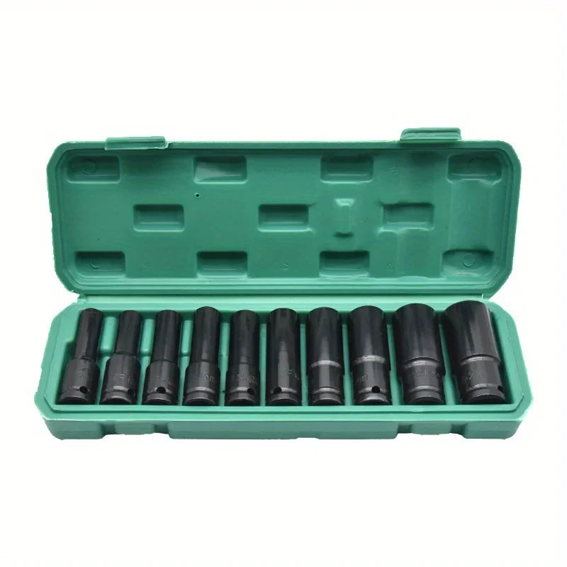 Qme Drive Sleeve Assembly for Pneumatic Tools – Truck Hub Nut Impact Tool Sleeve Kit Qme green black