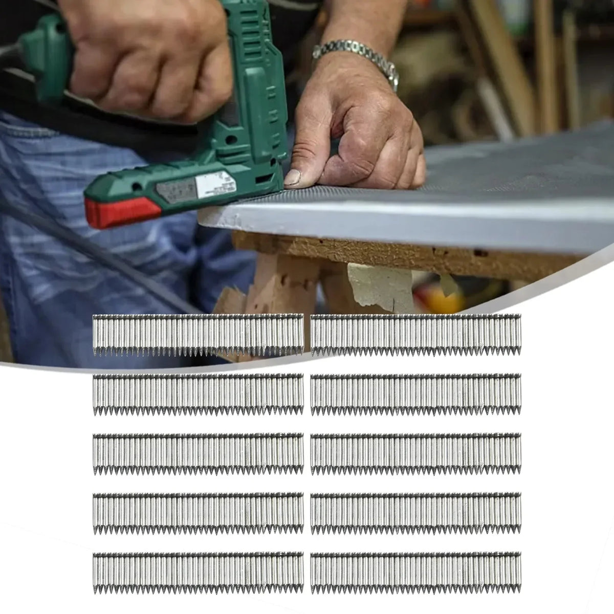 ST18 Steel Cement Nails 18x6x2mm for Manual Nailer – 400 Pcs Steel Nails Qme Default Title