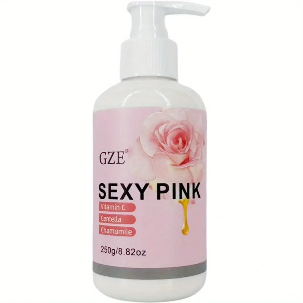 GZE Pink Intimate Area Moisturizer – Gentle & Fast-Absorbing Intimate Skin Moisturizer Qme GZE SEXY PINK 250g