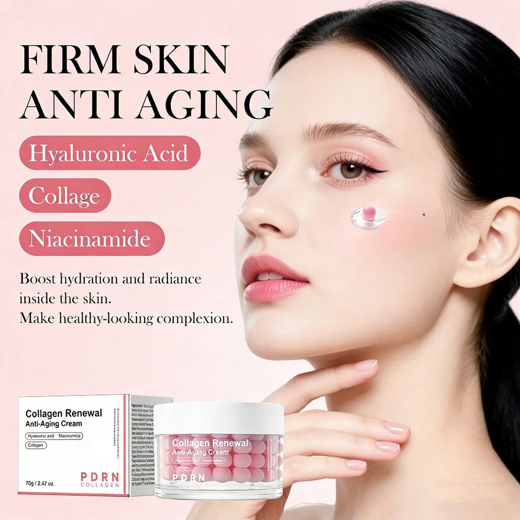 Korean PDRN Pink Collagen Capsule Cream with Niacinamide Collagen Face Cream Qme