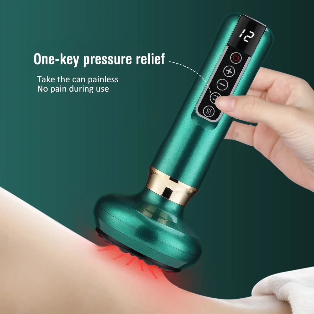 Electric Vacuum Cupping Device with Heating | Smart Negative Pressure Electric Cupping Device Qst