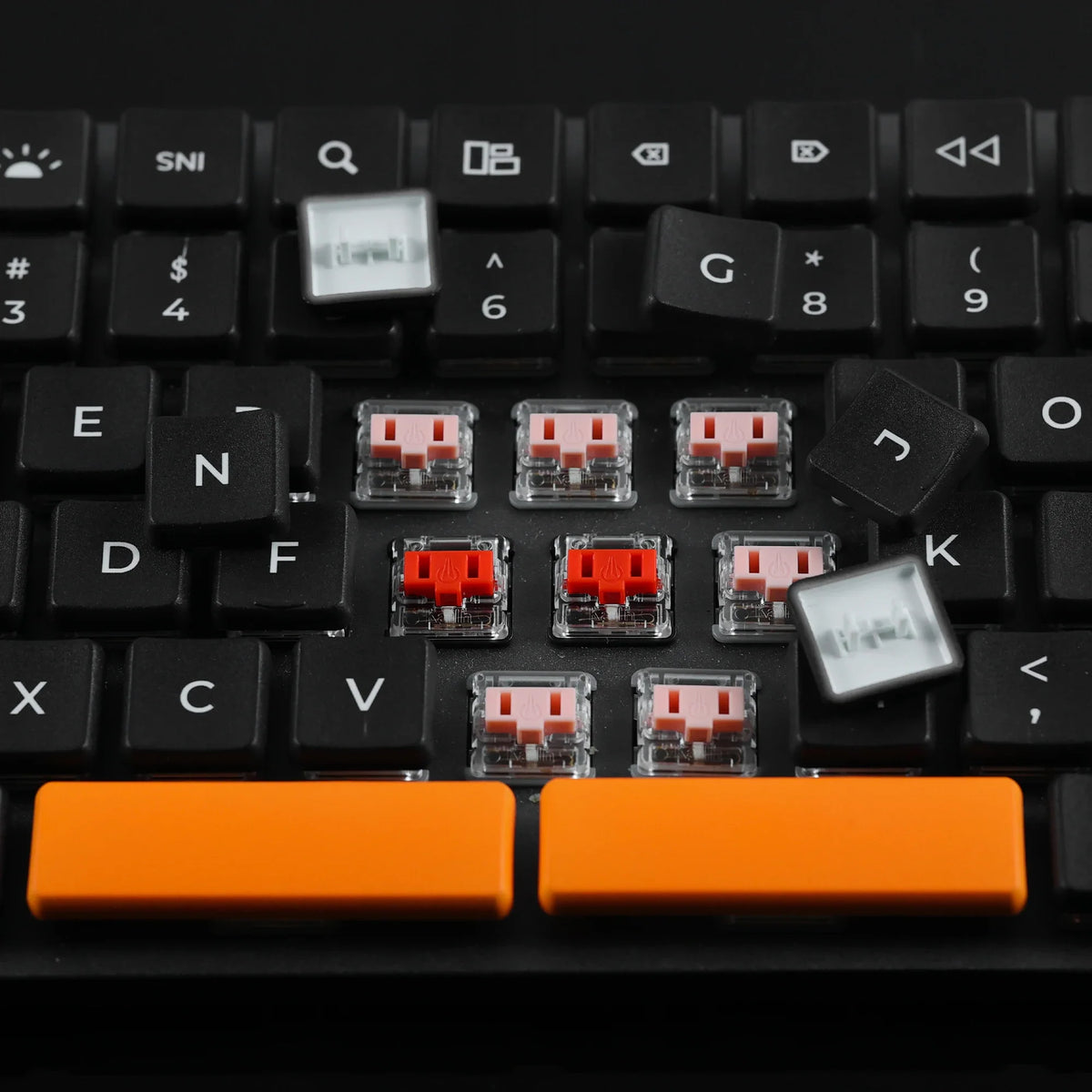 CHOSFOX Low Profile PBT Keycaps | Kailh Choc 1350 Switch Mechanical Keyboard Keycaps Qme
