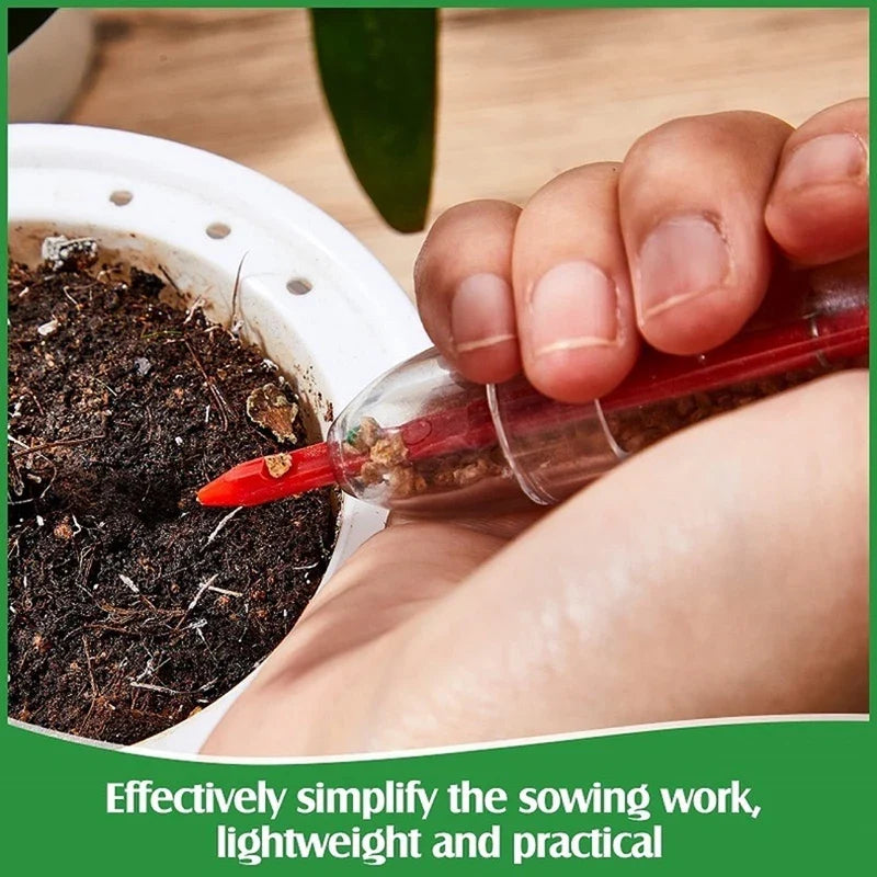 Mini Handheld Manual Seed Dispenser – Precision Garden Seeder Handheld Seed Dispenser Qme