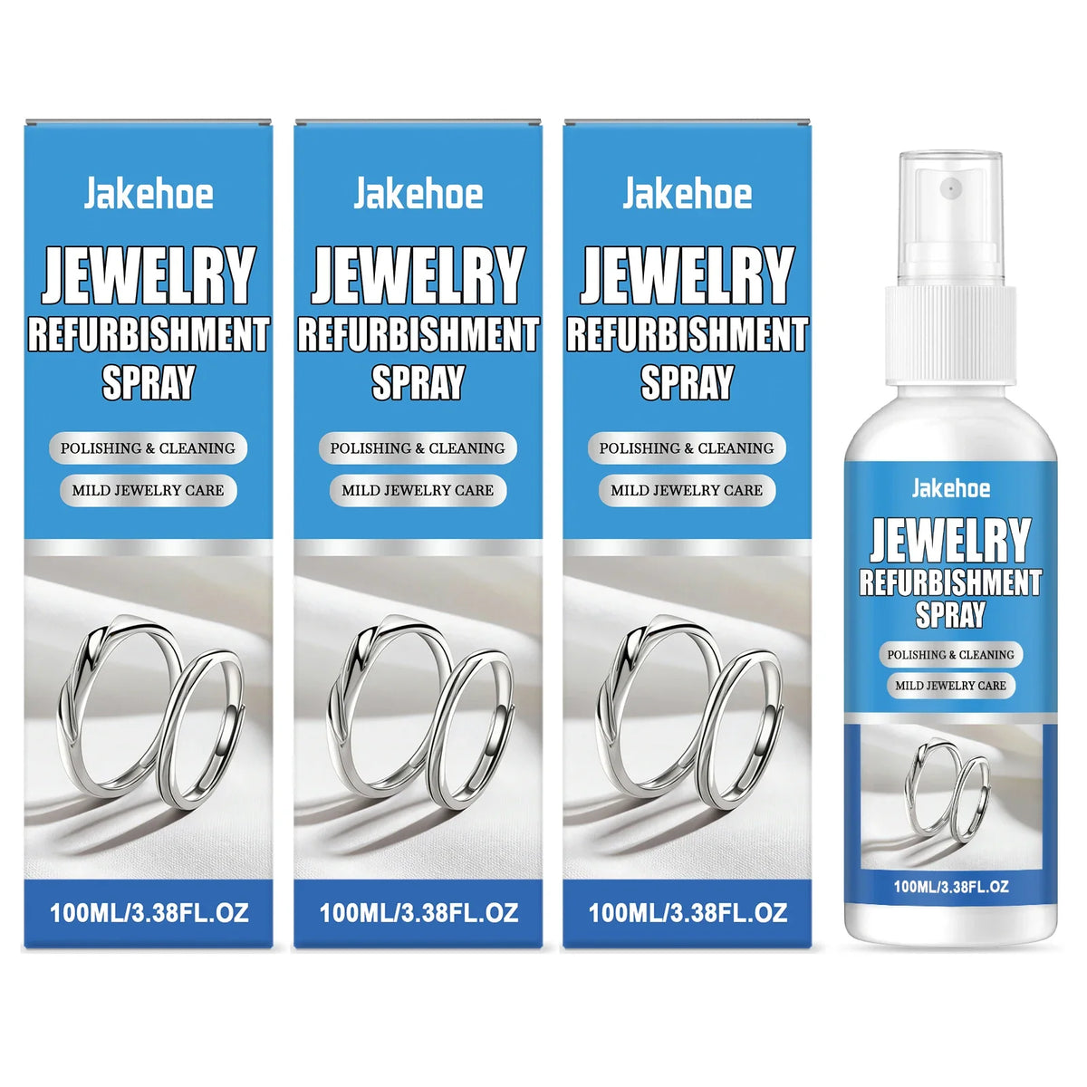 Jewelry Cleaning Solution – Remove Oxidation & Restore Shine Jewelry Cleaning Solution Qme 3 x 100ml Boxed