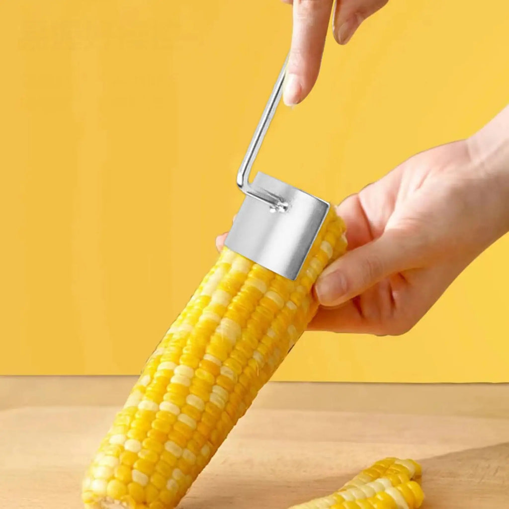 Stainless Steel Corn Cob Stripper & Kernel Remover – Set of 2 Corn Cob Stripper Qme