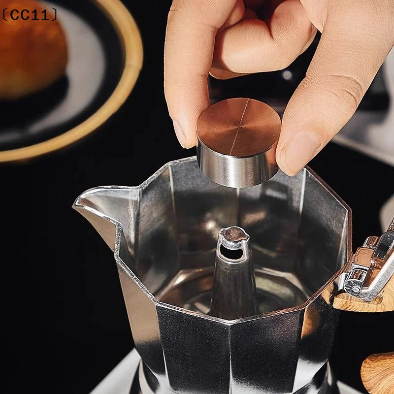 Stainless Steel Moka Pot Splash-Proof Valve Cover Cap Moka Pot Accessory Qme