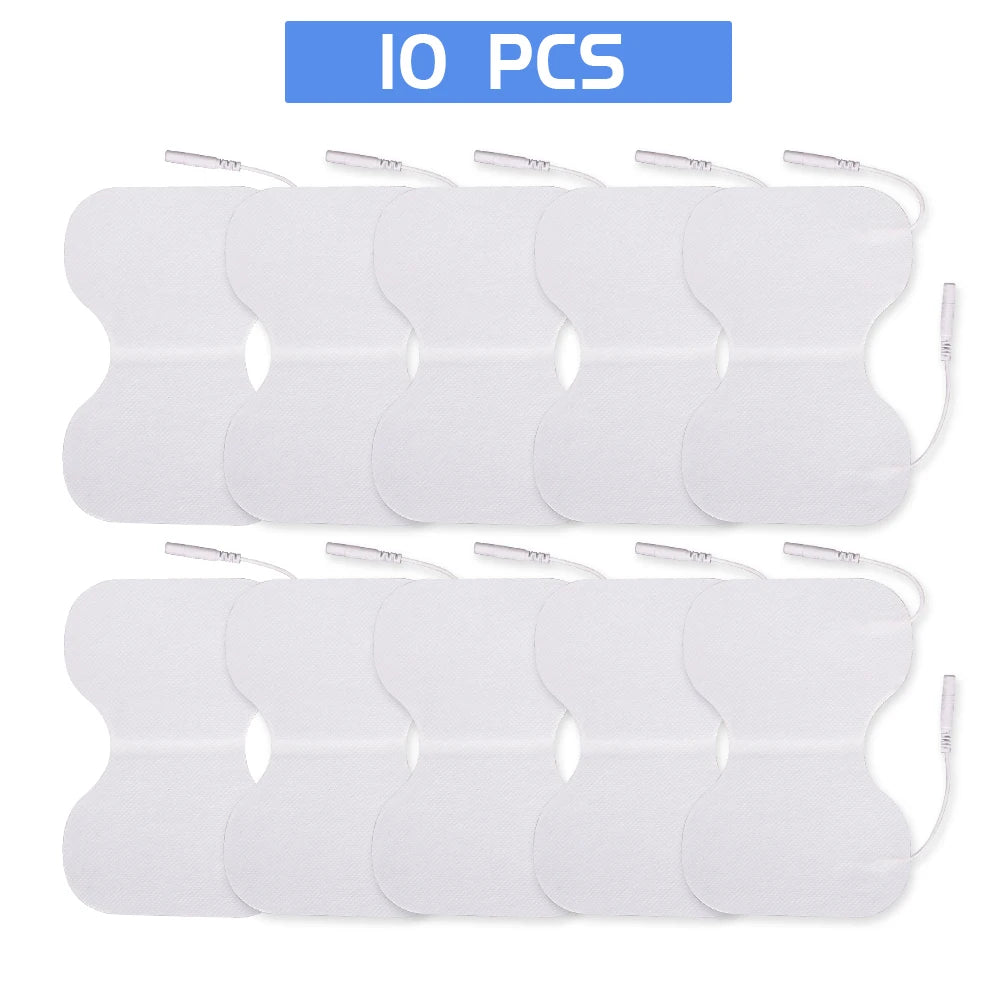 TENS EMS Self-Adhesive Electrode Gel Pads – 1/2/5/10 Pack Electrode Replacement Pads Qst 10Pcs