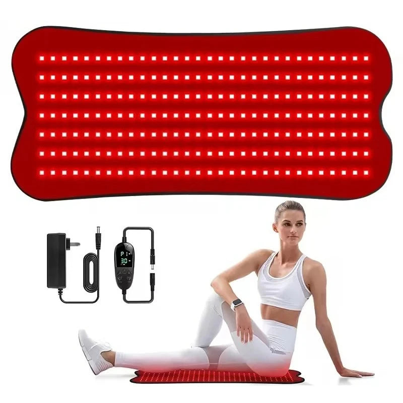 210 LED Red & Infrared Light Therapy Pad 660nm 850nm Body Wrap Light Therapy Pad Qst