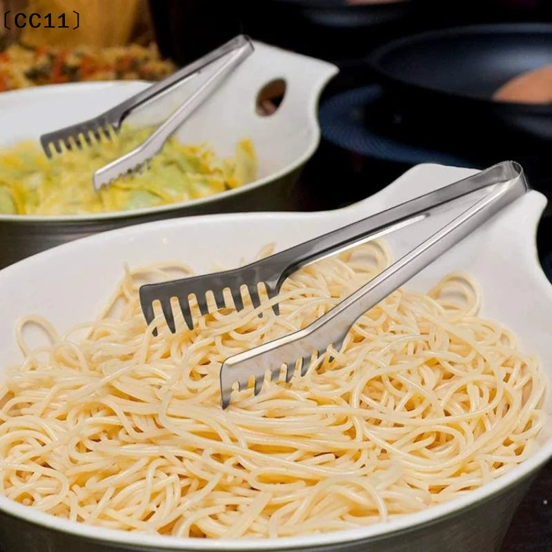 Stainless Steel Food Tongs – BBQ, Pasta & Salad Serving Kitchen Food Tongs Qme