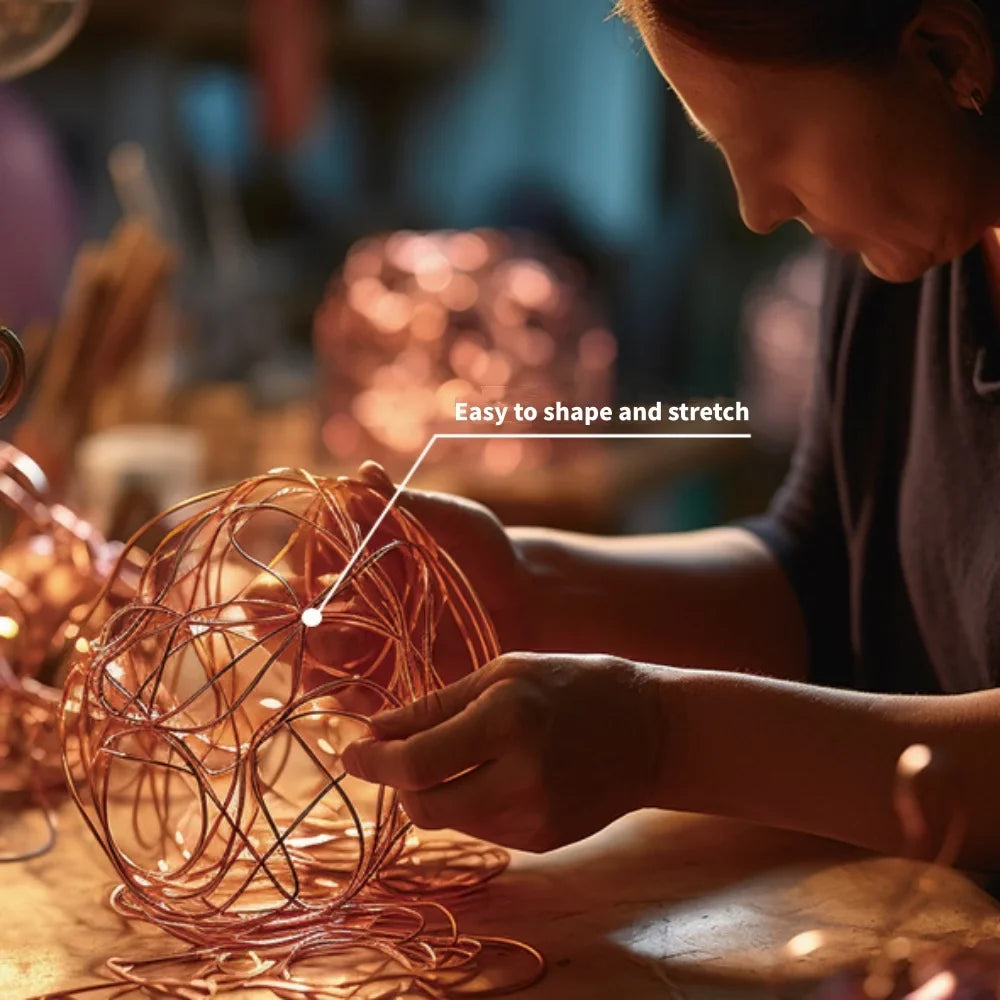 5M Ultra-Fine Bare Copper Wire Coil | DIY Craft & Jewelry Craft Wire Coil Qme