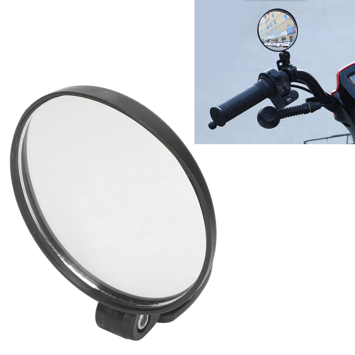 Wide-Angle Shockproof Bike & Scooter Rear View Mirror Bicycle Mirror Qme