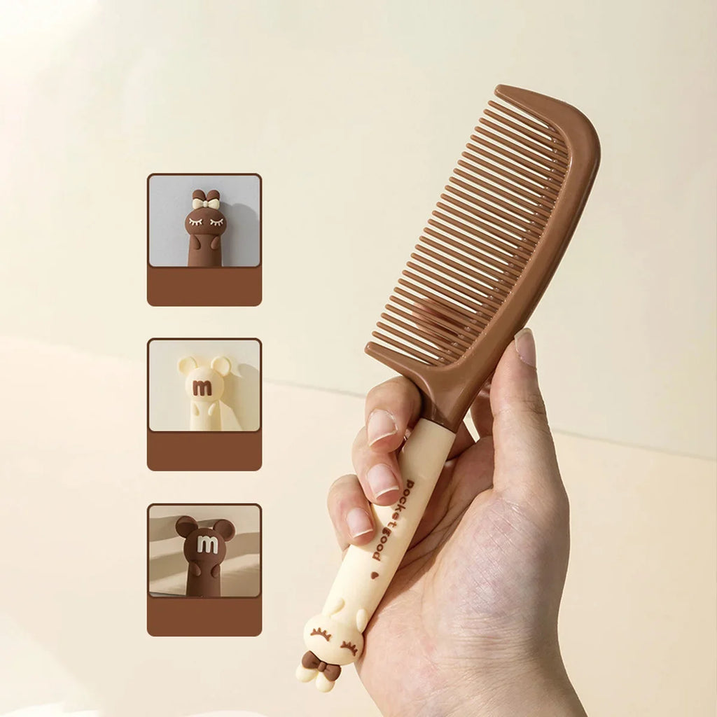 Cartoon Mouse & Rabbit Hair Comb – Fun Women's Styling Tool Novelty Hair Comb Qme