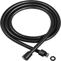 1.5M Black PVC Flexible Shower Hose – Bathroom Extension Flexible Shower Hose Qme 150cm