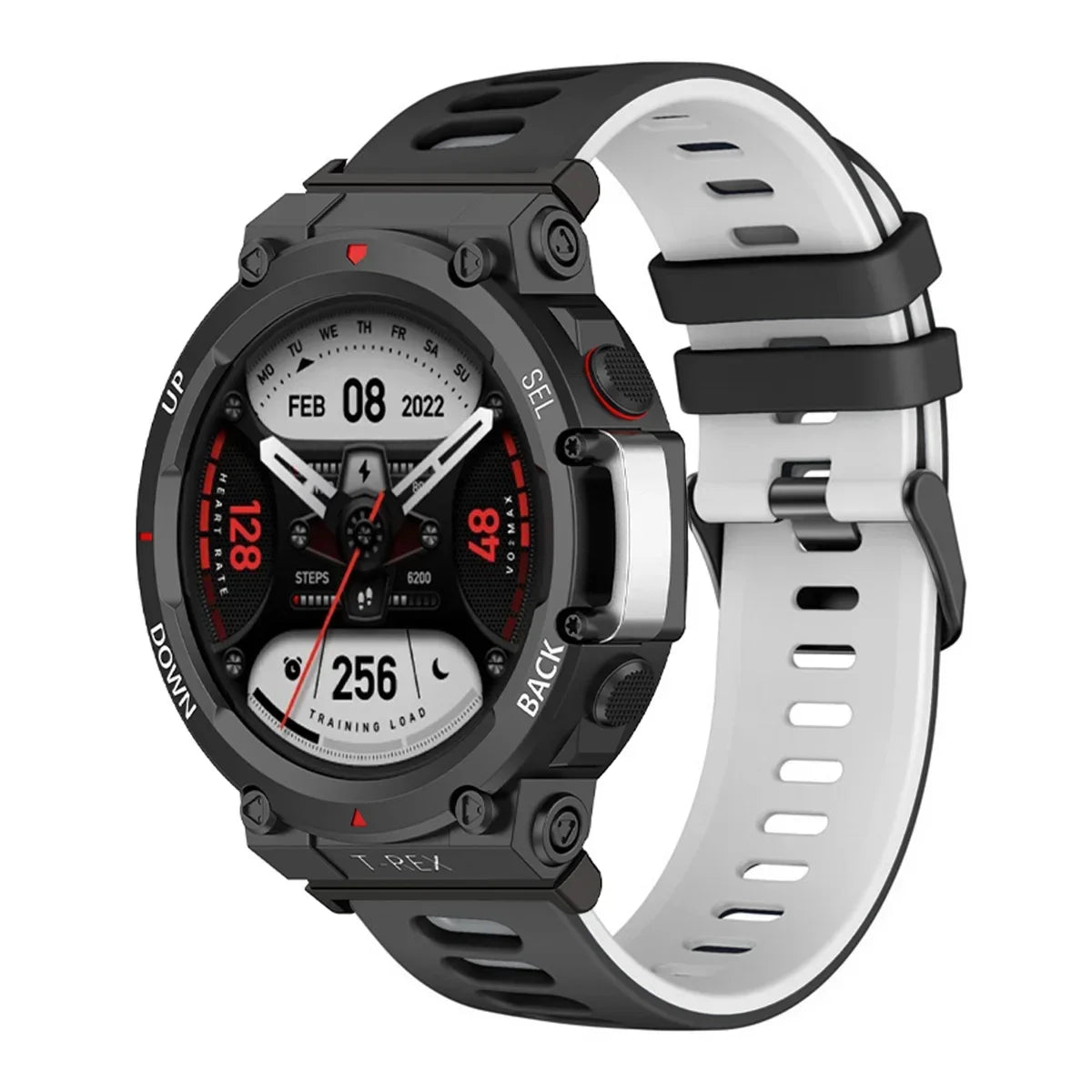 Silicone Sport Watch Band for Amazfit T-Rex 3/2/Pro – 17 Colors Silicone Watch Band Qme BW Amazfit T-Rex 2Ultra