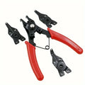 4-in-1 Multifunctional Pliers with 4 Interchangeable Heads Multifunctional Pliers Qme 1 Set Red