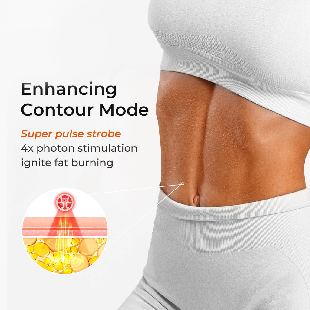 100 LED Red Light Therapy Belt – 660nm & 850nm Body Wrap Light Therapy Belt Qst
