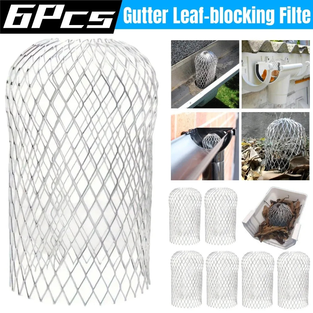 Aluminum Mesh Gutter Guard – Leaf & Debris Filter 2–6 Pack Gutter Guard Filter Qme