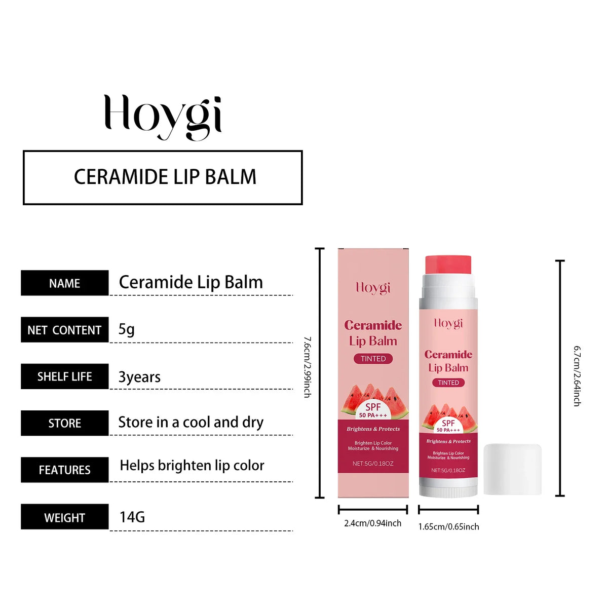 SPF 50+ Lip Balm | Beetroot, Kojic Acid & Ceramide Tinted Balm Tinted SPF Lip Balm Qme Ceramide