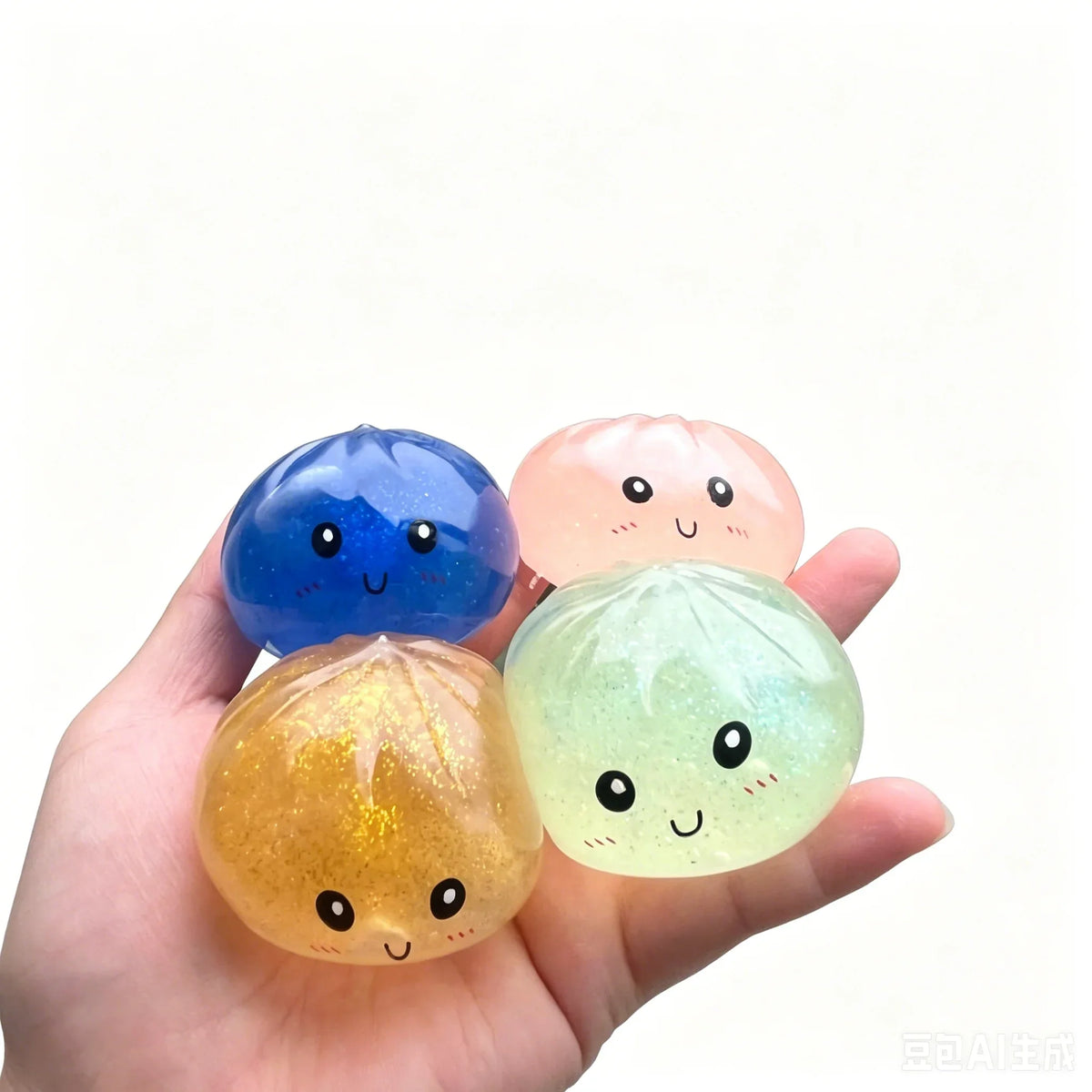 Colorful Dumpling Squishy Slow Rebound Squeeze Ball Toy Squishy Fidget Toy Qme