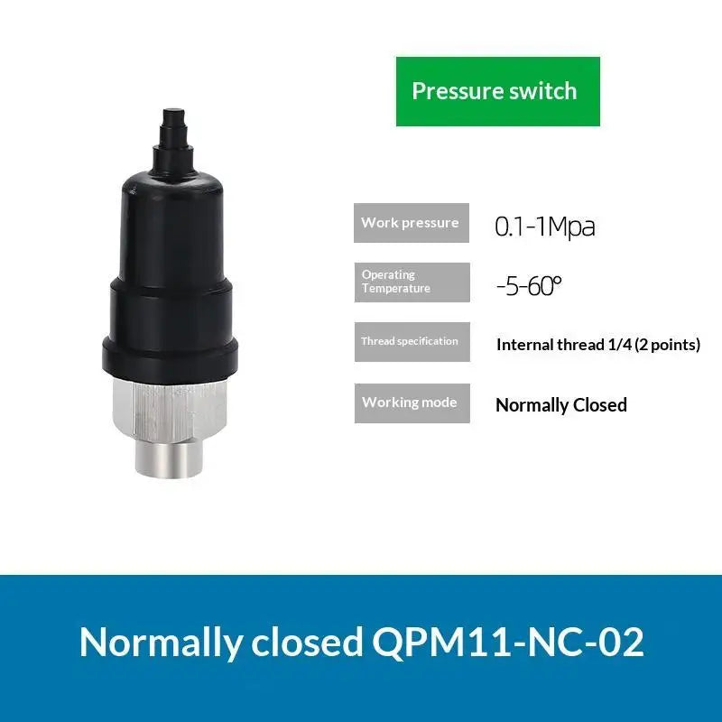 QPM11 Adjustable Air Pressure Switch Controller G1/8 G1/4 Pressure Switch Qme QPM11 NC 02 Inner