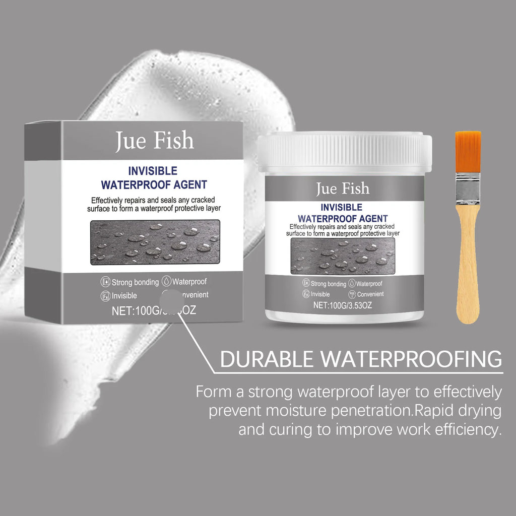 Waterproof Liquid Sealant Coating with Brush – 100g Clear Waterproof Sealant Qst