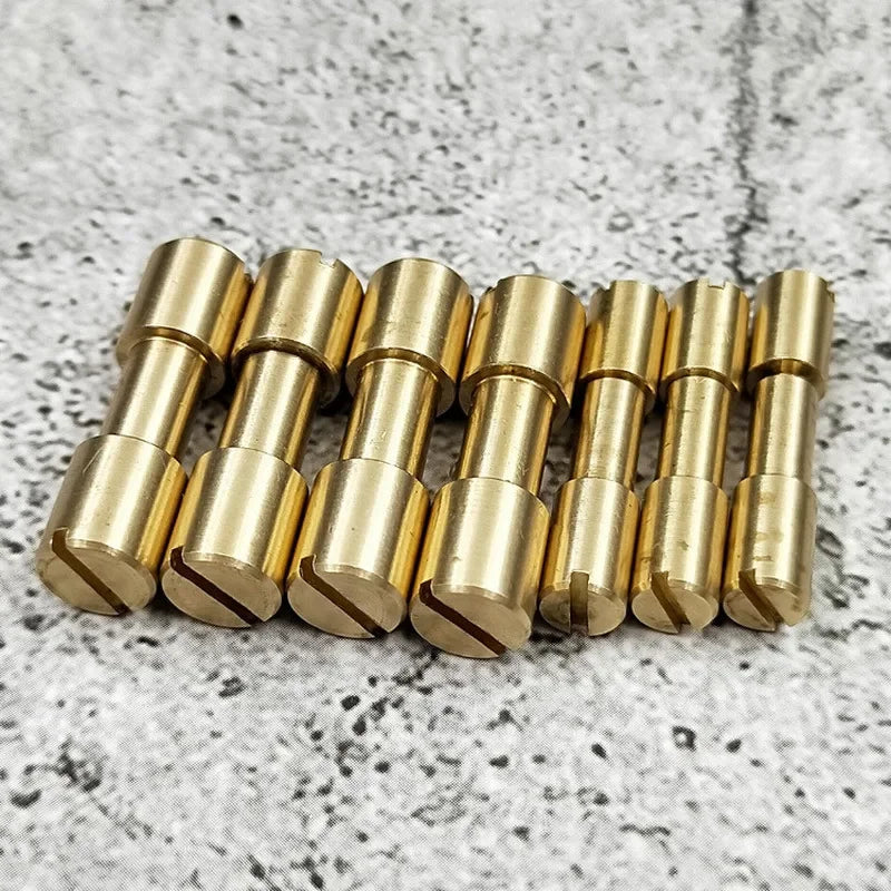 Brass Rivet Screws 4Pcs – DIY Knife Handle Fastener Hardware Rivet Screw Fasteners Qst