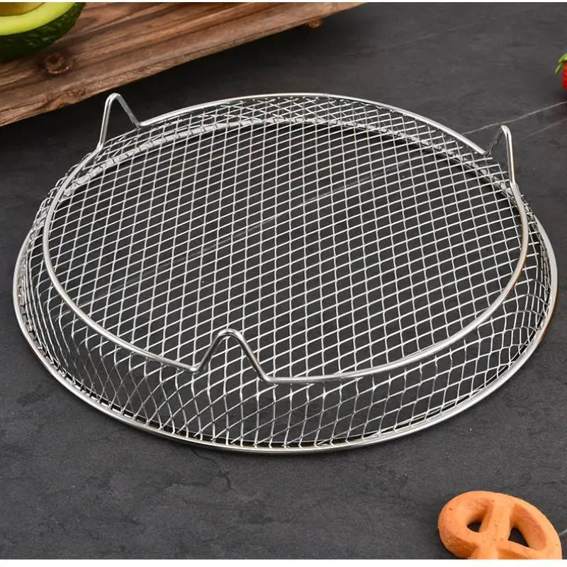 Stackable Stainless Steel Air Fryer Grill Rack & Oven Grille Air Fryer Grill Rack Qme