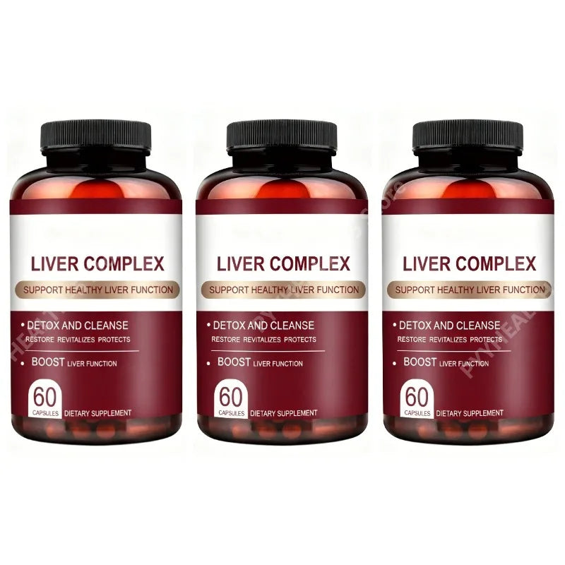 Vegetarian Liver Support Capsules – 60 Veggie Caps Dietary Supplement Qst 180 Count(Pack of 3)