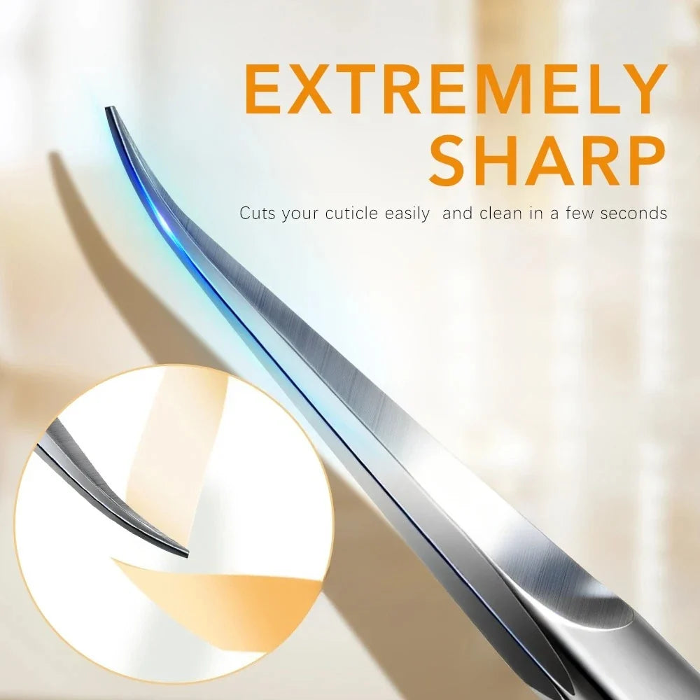 Cuticle Scissors Stainless Steel Extra Fine Curved | Qme Cuticle Scissors Qme