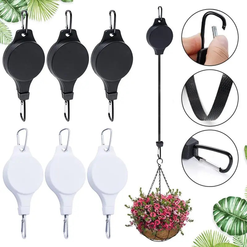Smart Pulley Hanger for Hanging Baskets | Easy Garden Tending Garden Pulley Hanger Qme
