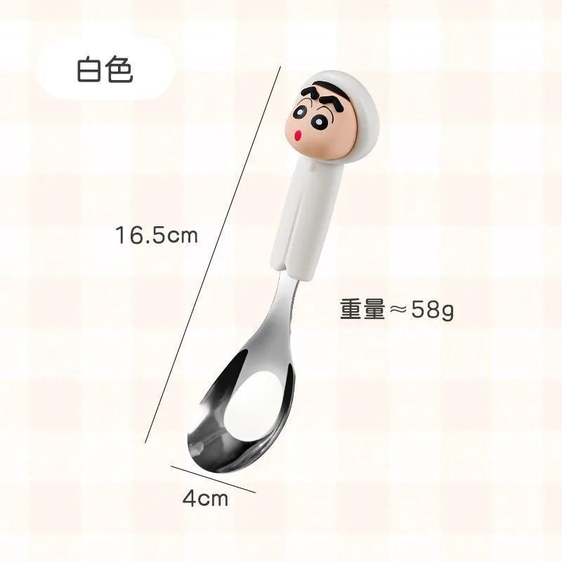 Hello Kitty 304 Stainless Steel Spoon – 9 Colors Character Kitchen Spoon Qme 7
