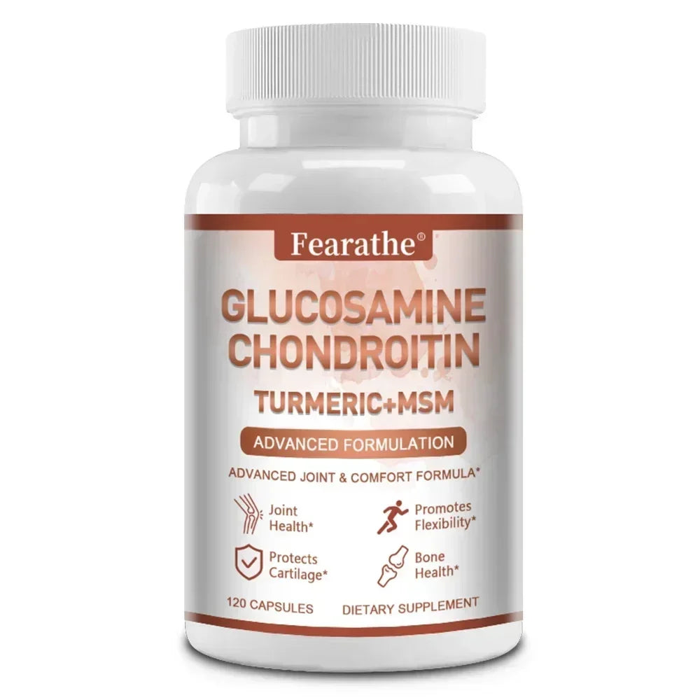 Glucosamine Chondroitin MSM Capsules – Joint & Cartilage Support Joint Wellness Supplement Qst 120 count-1 bottle
