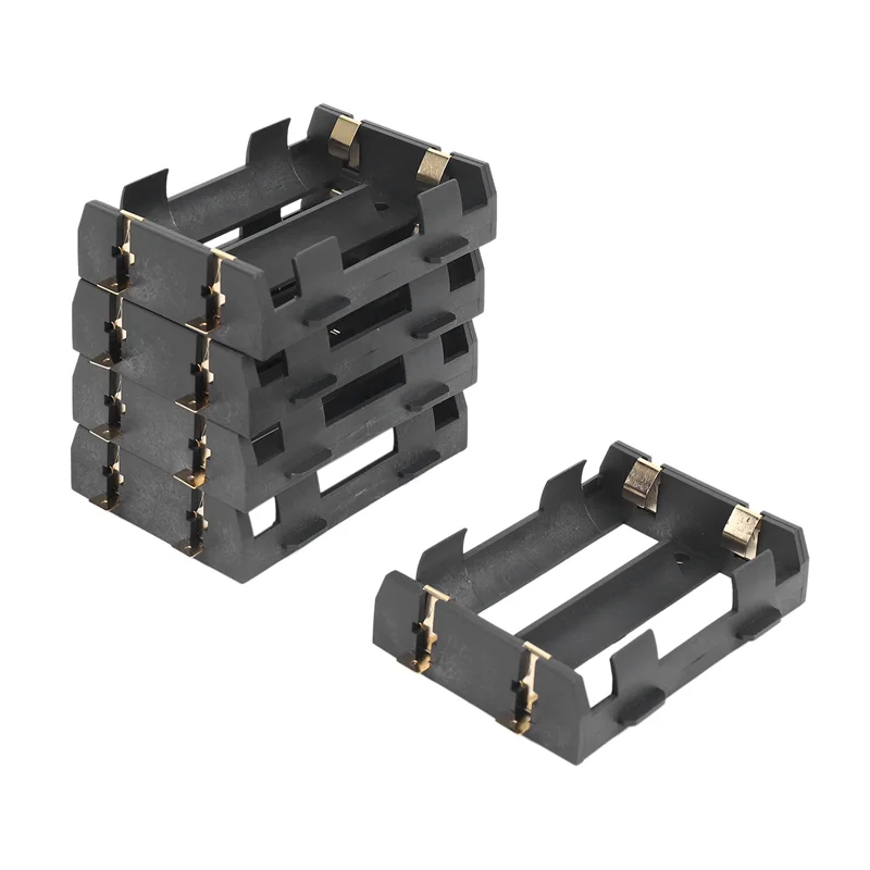26650 Battery Holder SMD Bronze Pins 2-Cell Storage Box – 2-Pack Battery Holder Qme